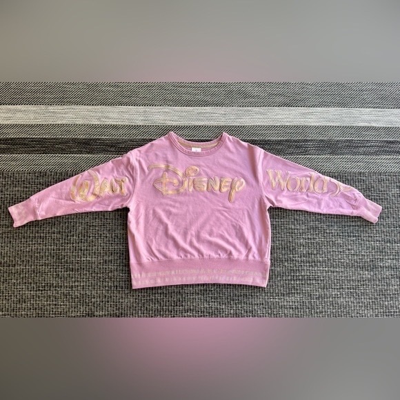 Disney Kids Pink and Gold Sweatshirt - Picture 1 of 6